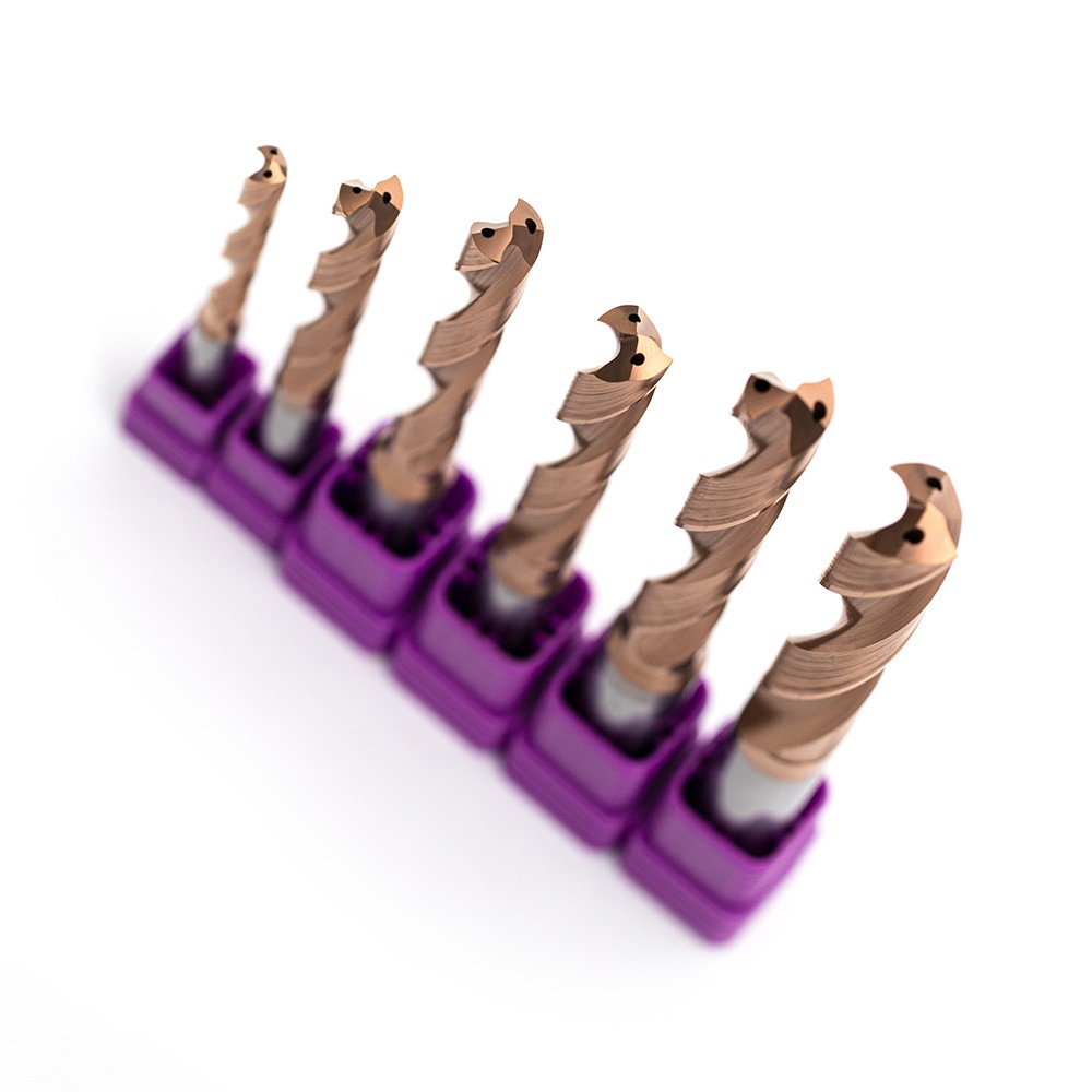 55HRC 3D 5D 7D Tungsten Solid Carbide Internal Coolant Twist Drill for Steel, Aluminum