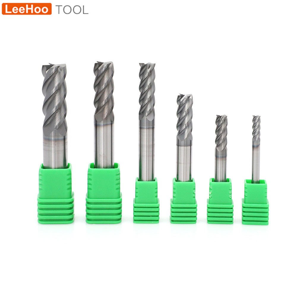 H5 RX Long Neck 4 flute Coner Radius Carbide End Mill
