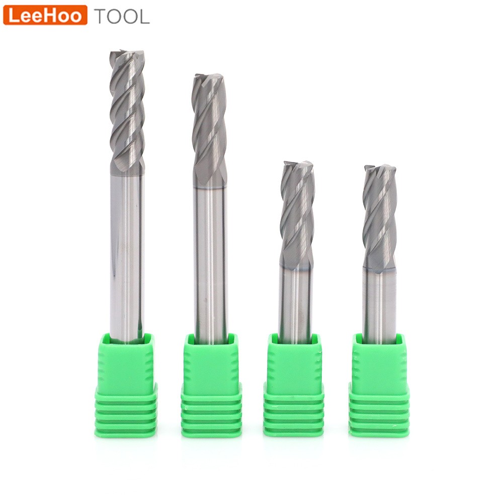 H5 RX Long Neck 4 flute Coner Radius Carbide End Mill
